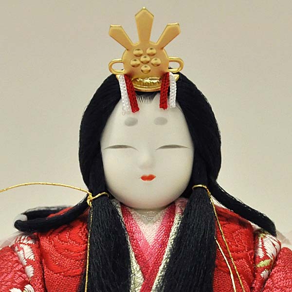 雛人形 コンパクト 木目込み 一秀 ひな人形 十五人飾り 15人 五段飾り