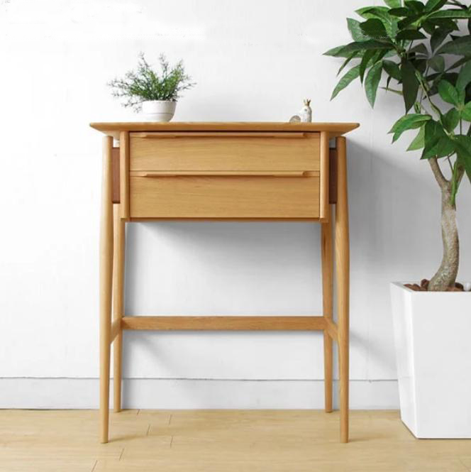 日進木工/WOL-205 オーク材 天然木 丸みのある北欧テイストの