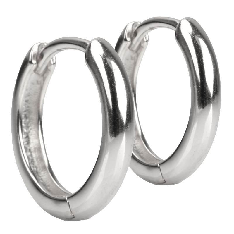 フープピアス 両耳用 シルバー925 18k GP 18G リングピアス 2点セット