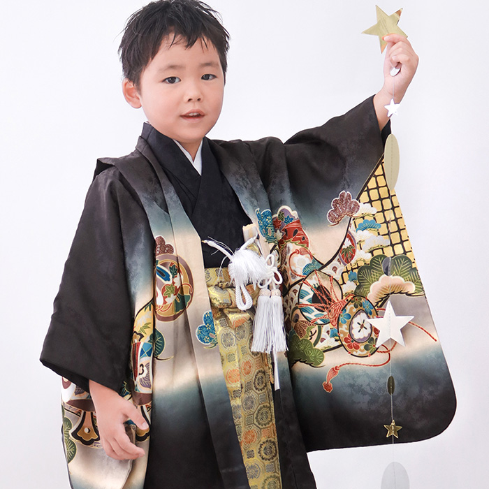 KYOETSU（京越） 【豪華安心12点フルセット】 七五三 着物 男の子 5歳