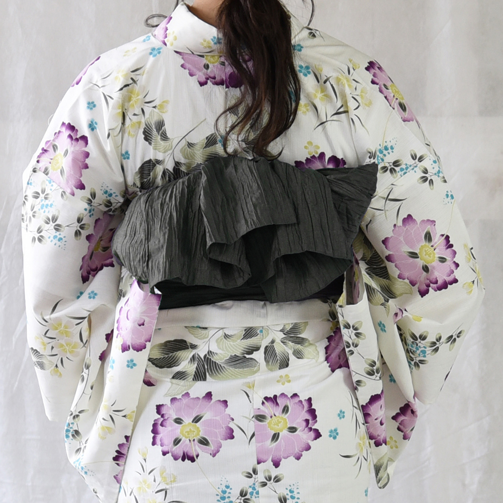 KYOETSU（京越） (しわ 兵児帯34) 浴衣 帯 くすみカラー 兵児帯 大人