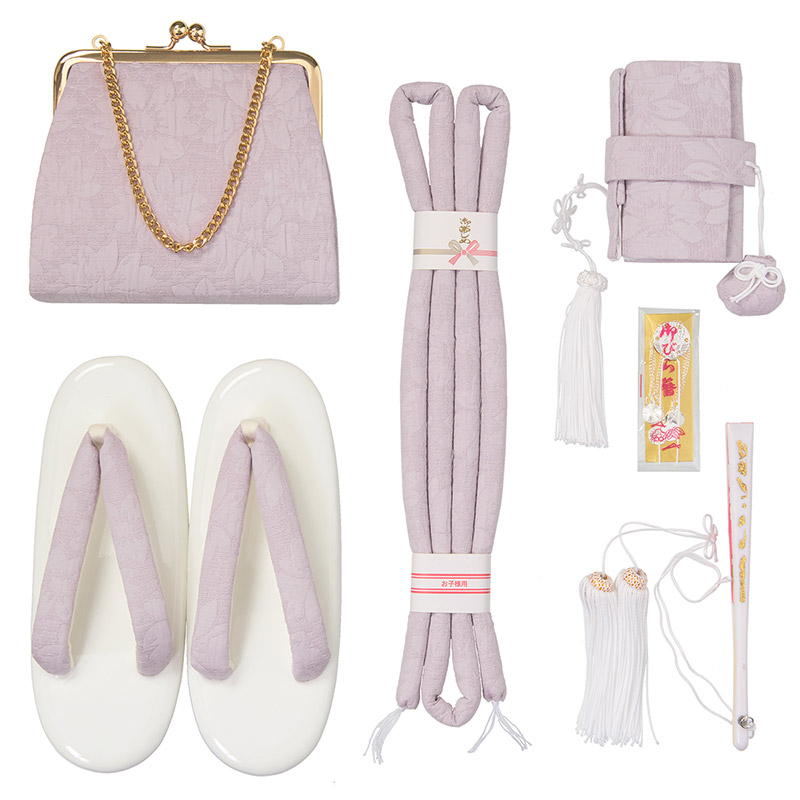 七五三 はこせこセット 7歳 バッグ 草履21cm 箱迫 丸ぐけ 扇子