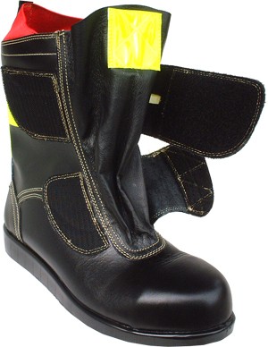 アスファルト舗装工事周辺作業用安全靴 HSKマジック反射付き（黄