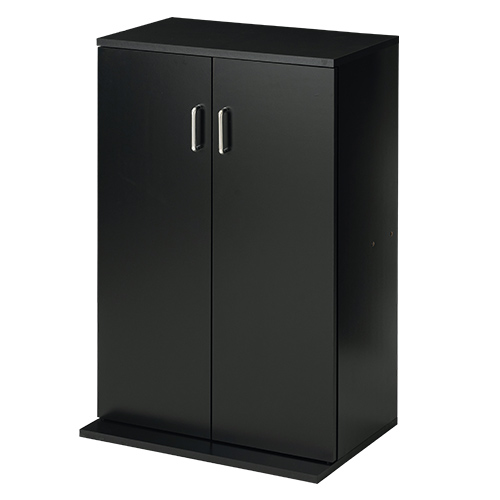 ぼん家具 本棚 大容量 スリム 扉付き キャビネット コミックラック