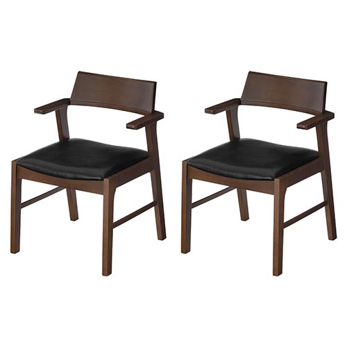 ぼん家具 ダイニングチェア 2脚セット 椅子 食卓椅子 木製 ダイニング
