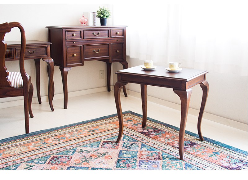 テーブル 2人用 ヨーロピアン 猫脚 アンティーク家具 姫家具