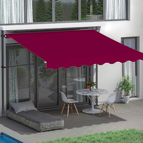 オーニング オーニングテント 幅 150/200/250/300/350cm 伸縮タイプ 日