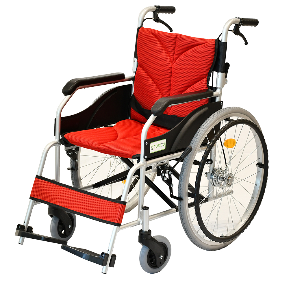 車椅子 軽量 コンパクト 折りたたみ ノーパンクタイヤ 自走式 アルミ製
