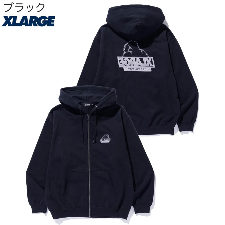 XLARGE（エクストラ ラージ） スウェット パーカー BACKSIDE OG ZIP UP