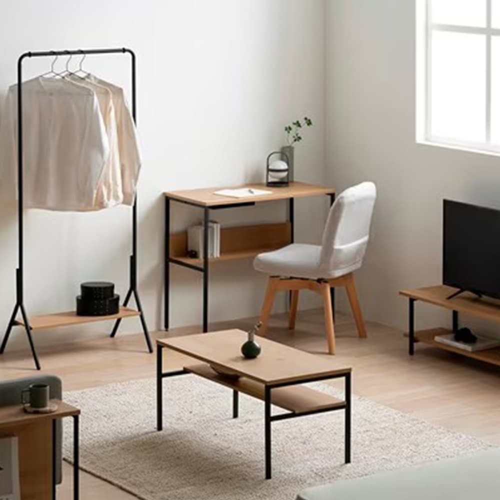 アイリスオーヤマ HIRO BIRO シリーズ サイドテーブル ナチュラル