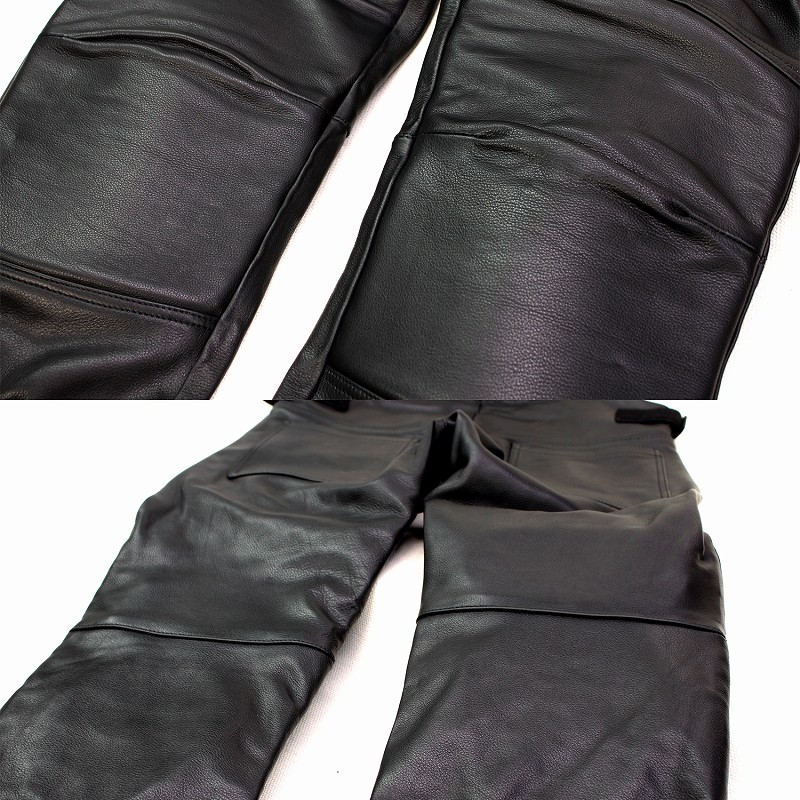 Mo-LAWS オーバーオール レザーパンツ 本革 牛革 メンズ mljs001 : 本