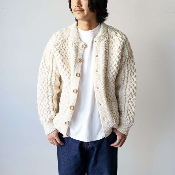 INVERALLAN（インバーアラン） 4A GOLFER -NATURAL カーディガン ノー