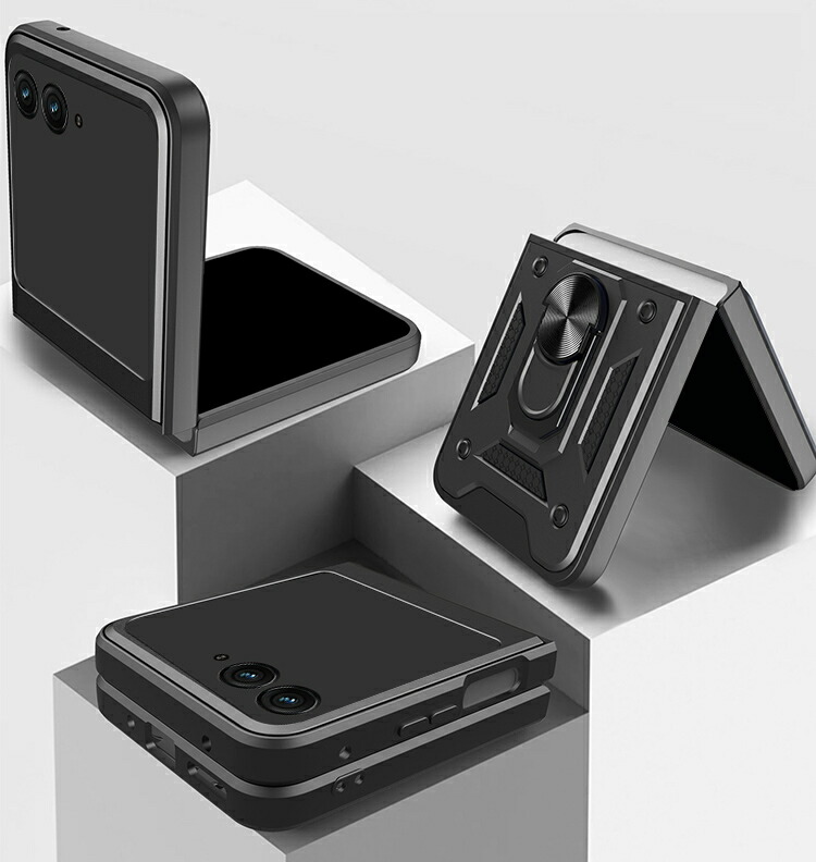 Razr 60/60s/60d ケース Razr60 Ultra 耐衝撃 カバー 一体型リング付き