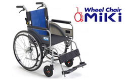 ミキ 車椅子 軽量 折りたたみ車いす BAL-R2 ノーパンクタイヤ