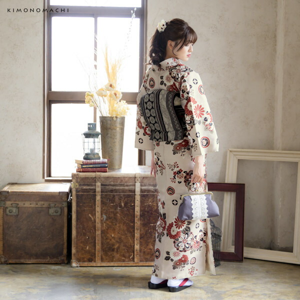 KIMONOMACHI 京袋帯 単品 数量限定 オリジナル「間道 龍と唐花