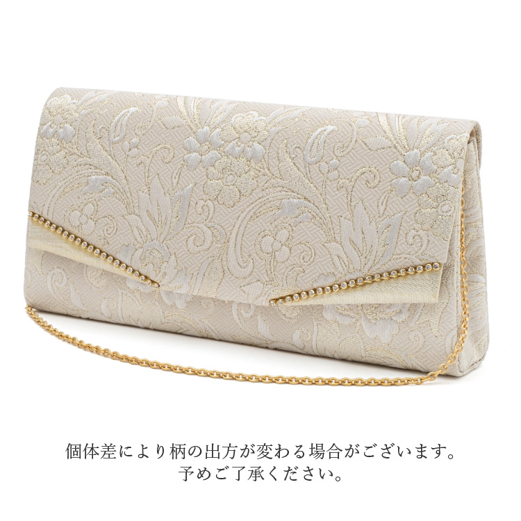 草履バッグ セット 華三彩 金 ゴールド M/L クラッチバッグ 日本製