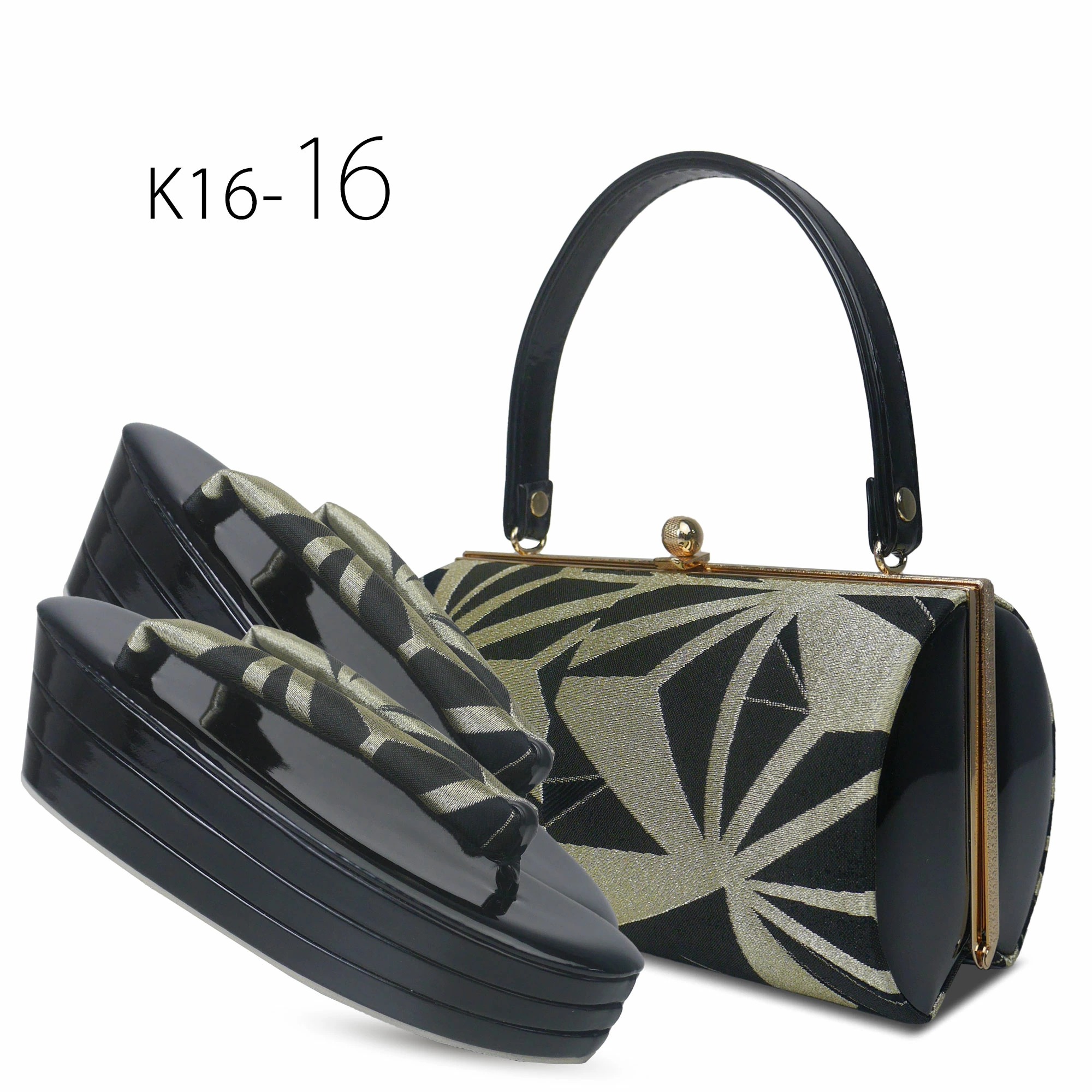 NISHIORI モノトーン 草履バッグセット 7cmヒール 3枚芯 草履 選べる