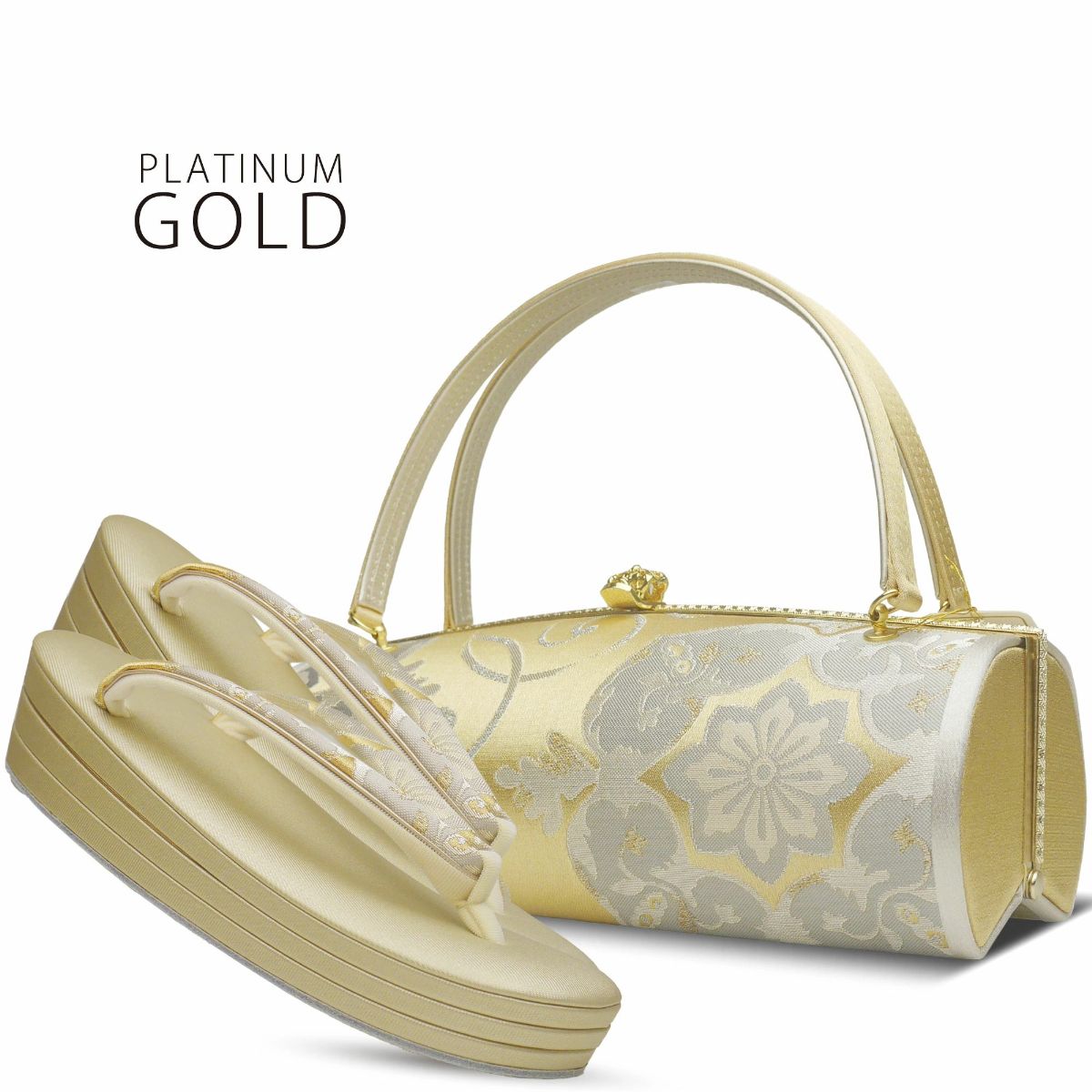 NISHIORI 草履バッグセット 岩佐謹製 IWASA プラチナ糸使用 高級