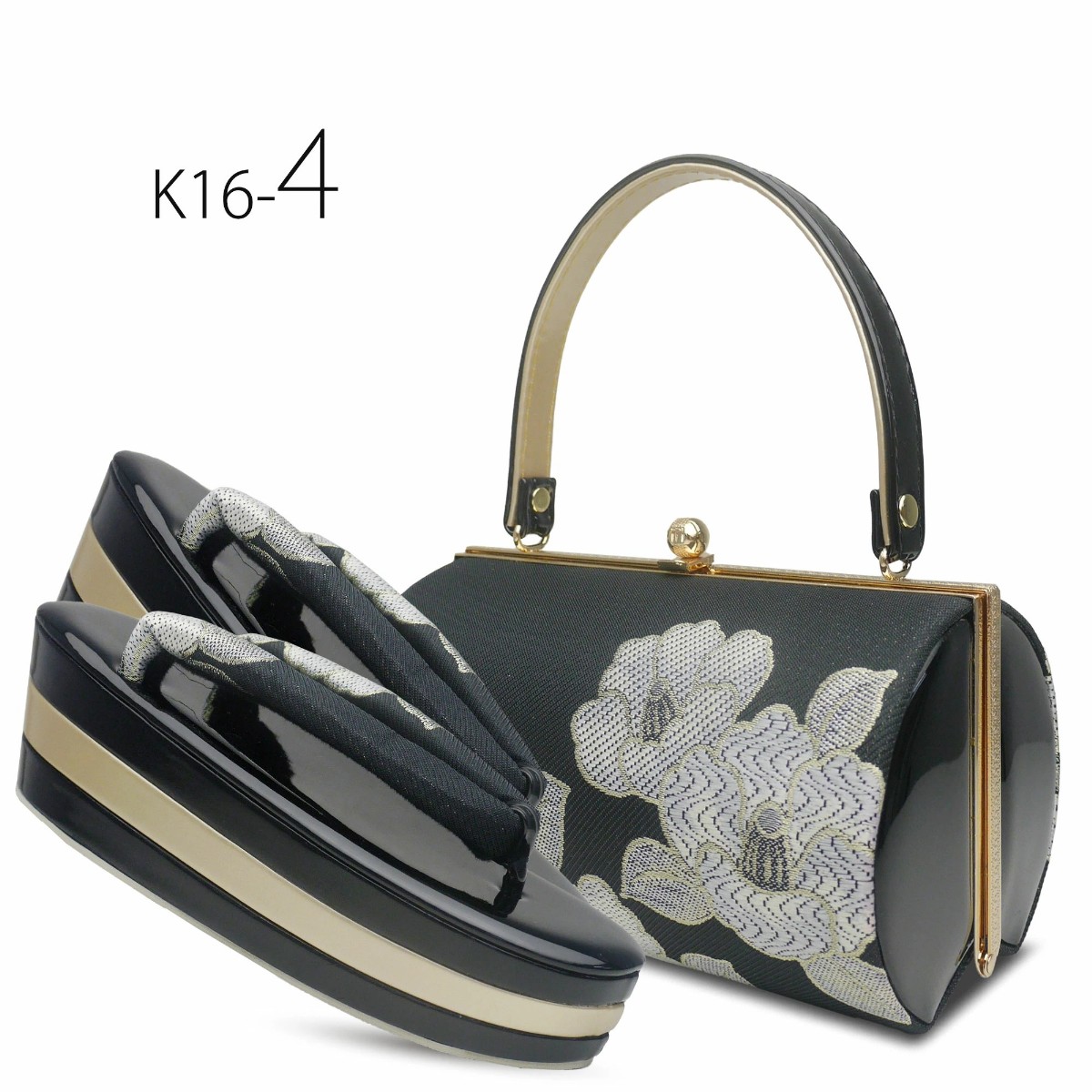 NISHIORI モノトーン 草履バッグセット 7cmヒール 3枚芯 草履 選べる