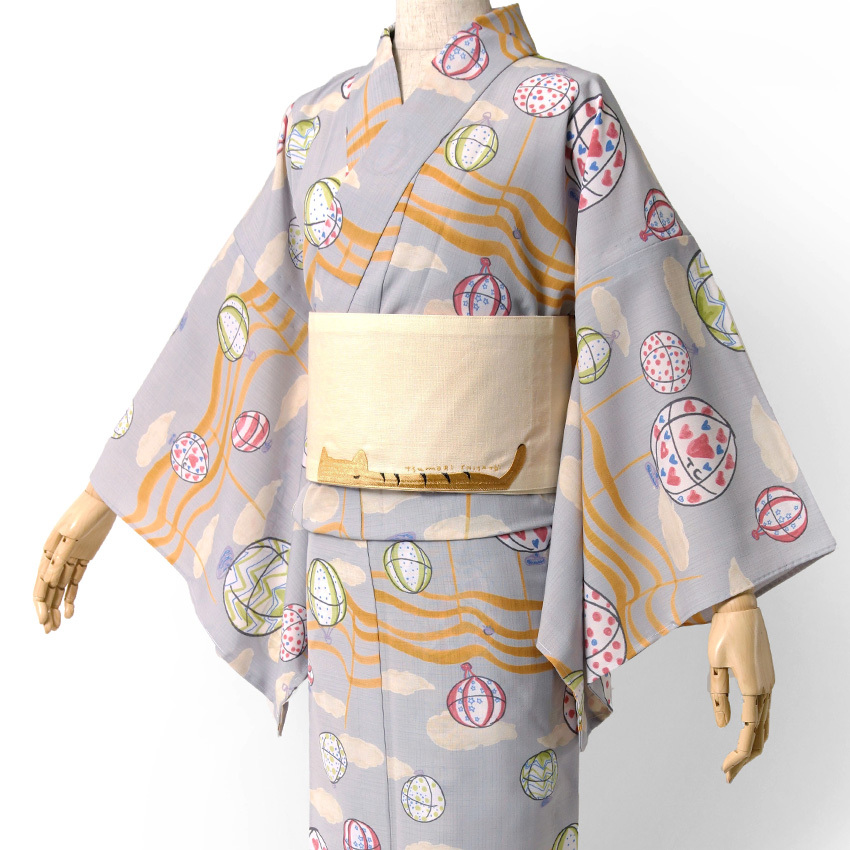 浴衣 tsumori chisato セオアルファ 気球 グレー 30代 40代 50代 個性