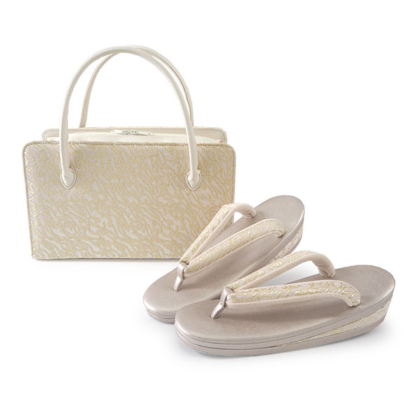 草履 バッグ セット ゴールド ローブデコルテ S M L LL 3L 礼装用 草履