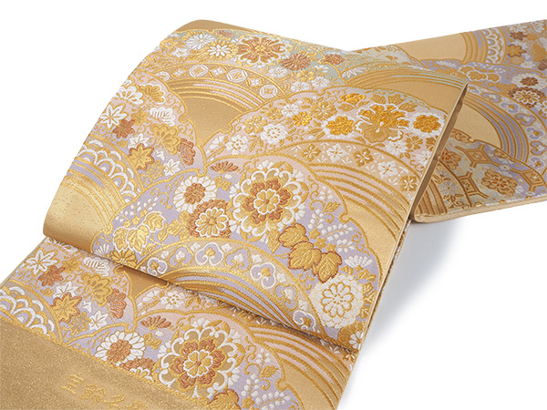 袋帯 単品 正絹 六通柄 未使用 仕立て付 フォーマル 六通 西陣織