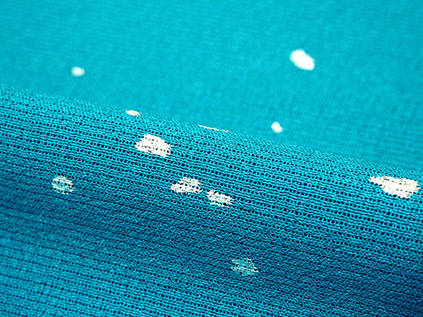 帯揚げ 帯締め セット 夏 衿秀 正絹 ターコイズブルー 糊散し柄