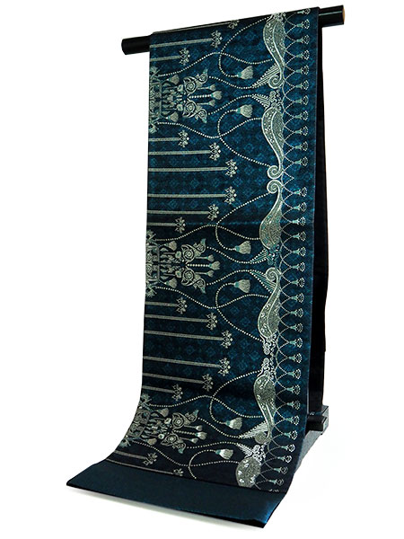 袋帯 正絹 六通柄 未使用 仕立て付き 西陣織 大光株式会社謹製 証紙付