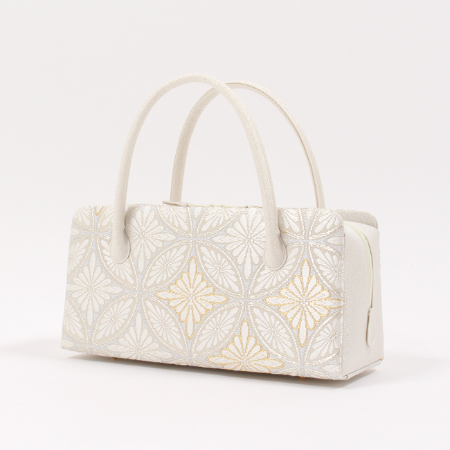 きもの 和 利休バッグ 西陣織 河合美術織物 正絹 唐織帯地使用 七宝