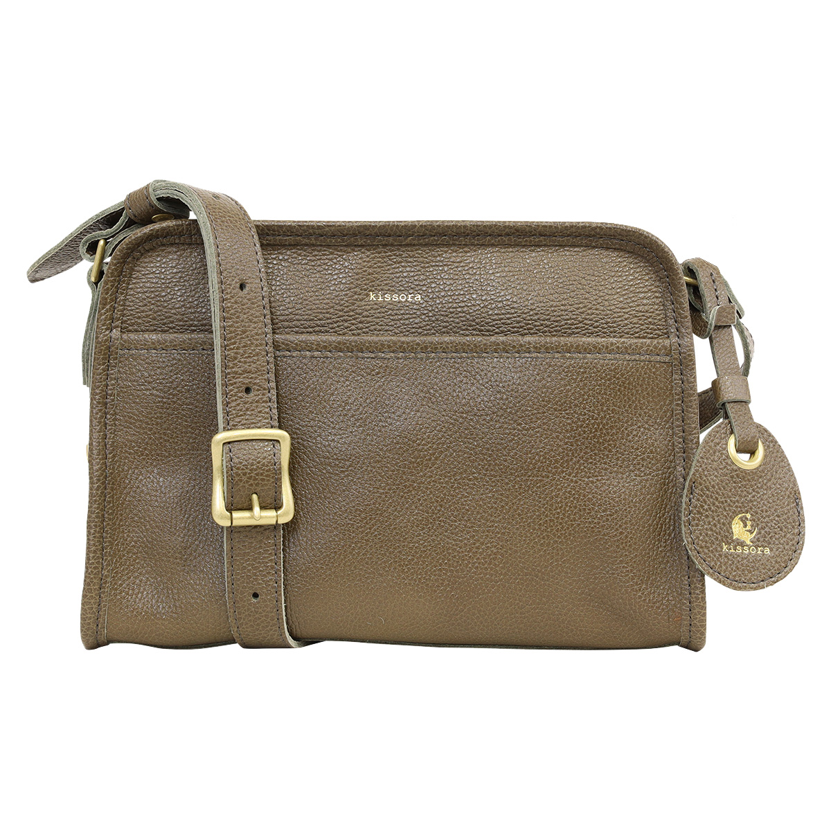 kissora（キソラ） ショルダーバッグ 本革クオドロ メンズ レディース