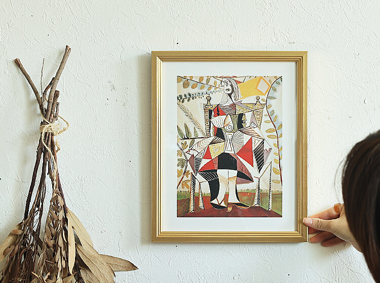 アートポスター Pablo Picasso Femme au jardin 1938 インテリア 絵