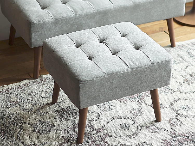 オットマン mild（ミルド）グレータイプ オットマン スツール フット