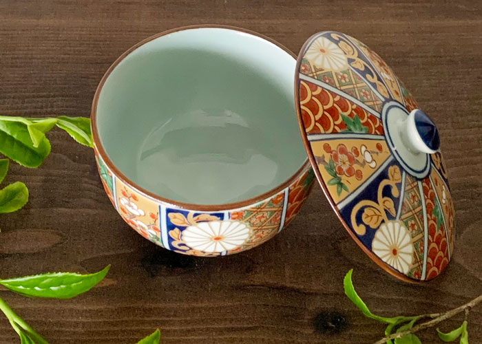 湯呑 おしゃれ 金彩古伊万里 蓋付湯呑 蓋付 汲出 有田焼 200cc 日本製