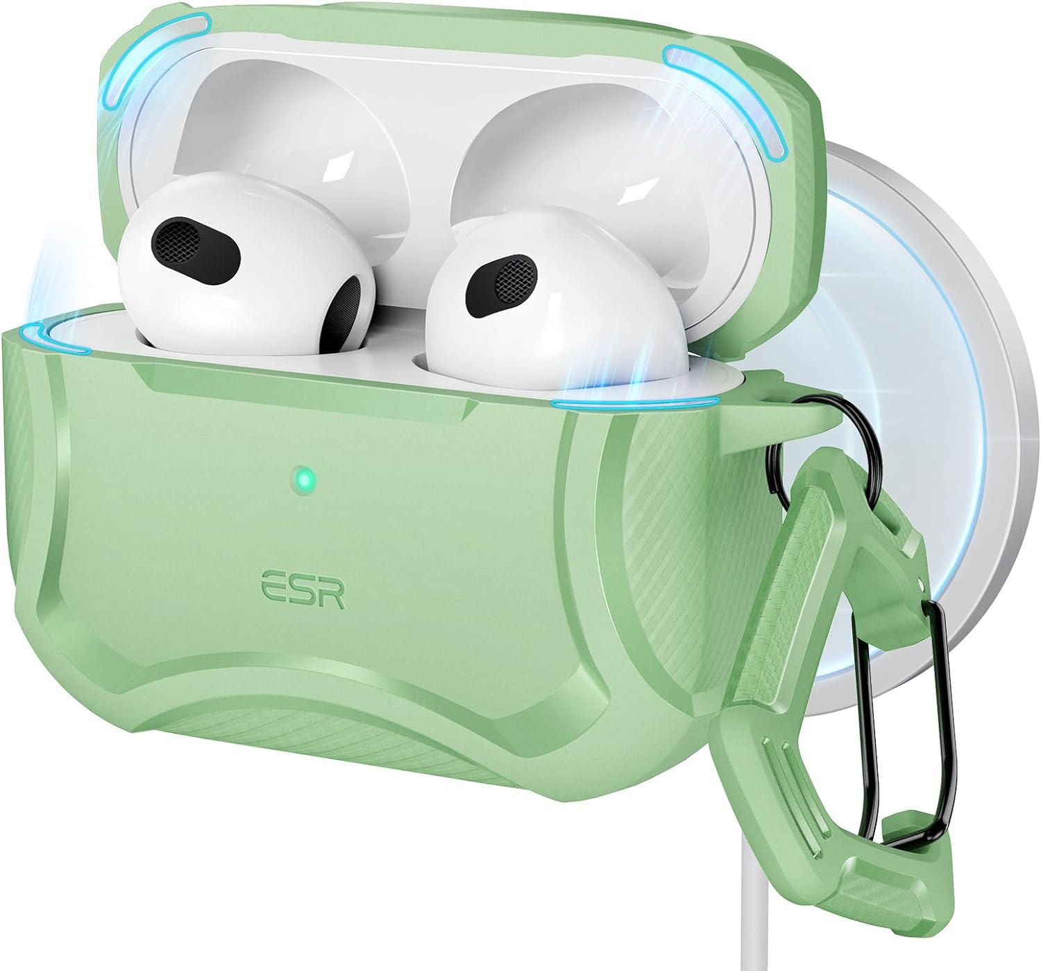 ESR AirPods Pro 第2/1世代ケース (USB-C)対応 磁気ロック式フタ