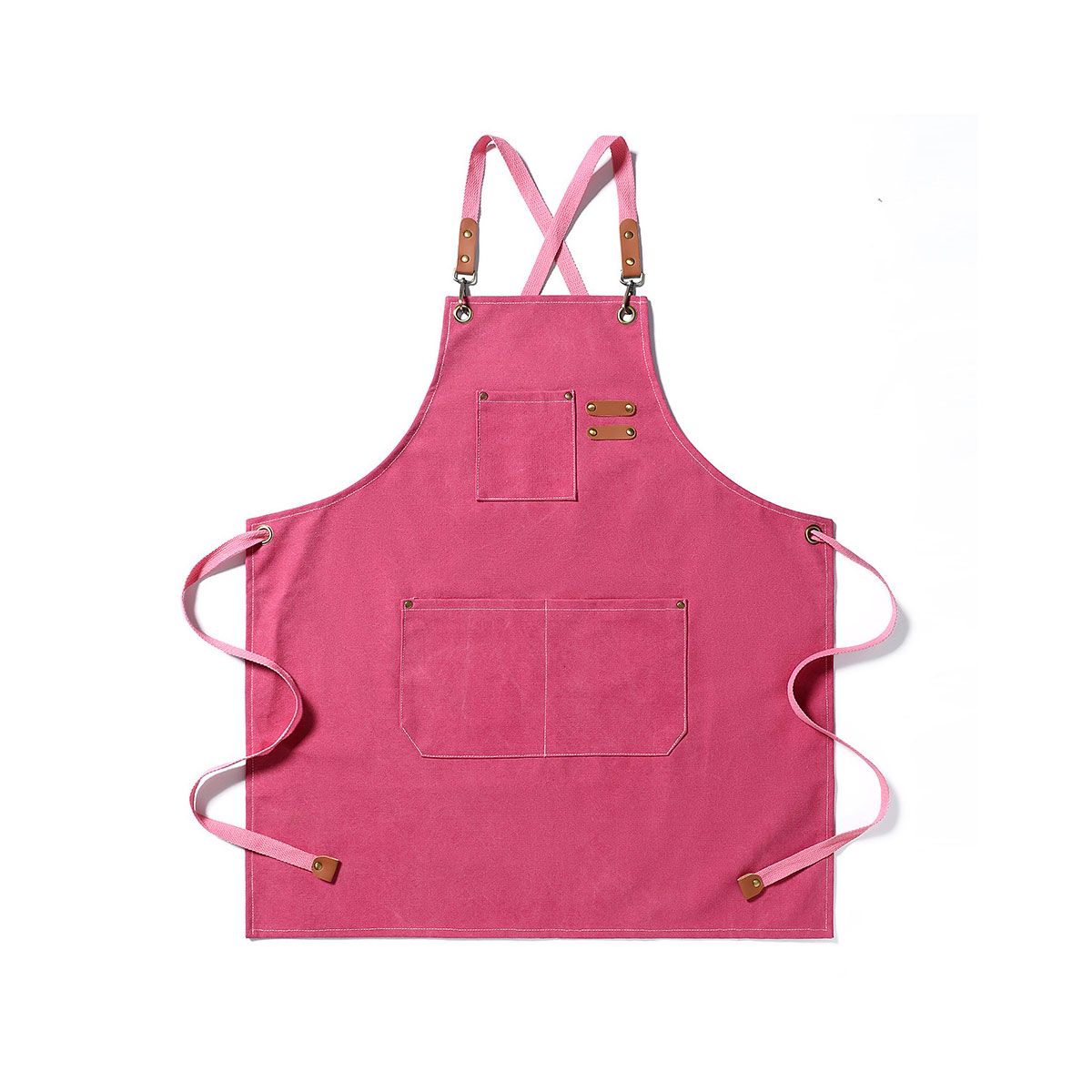 エプロン レディース X型 ワークエプロン 作業用 キャンバス カフェ