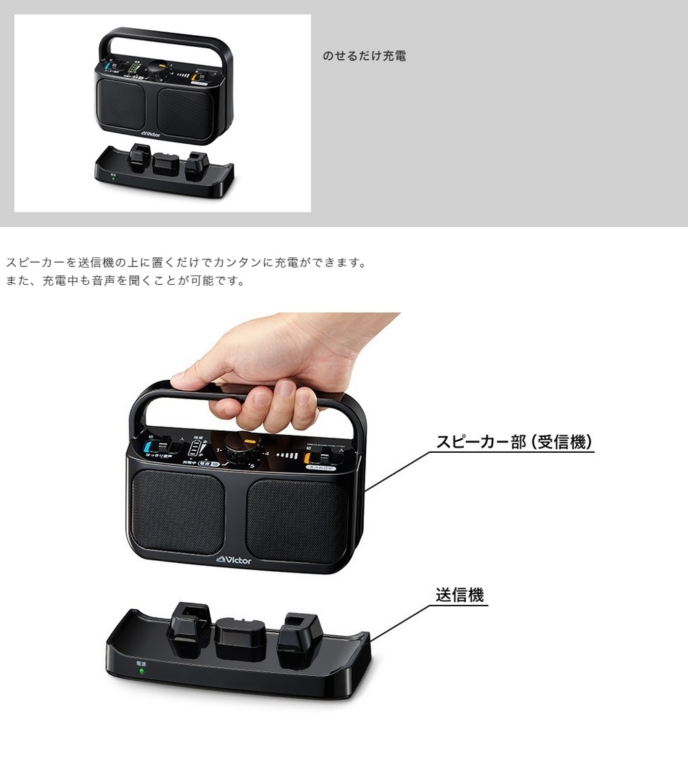 Victor（ビクター） 手元 TV用 スピーカー みみ楽 SP-A900 | TV音声