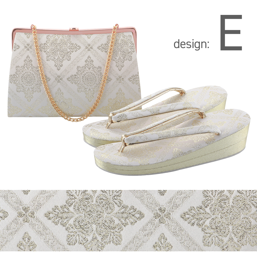 礼装用 フォーマル用 佐賀錦ブランド 草履バッグセット ゴールド