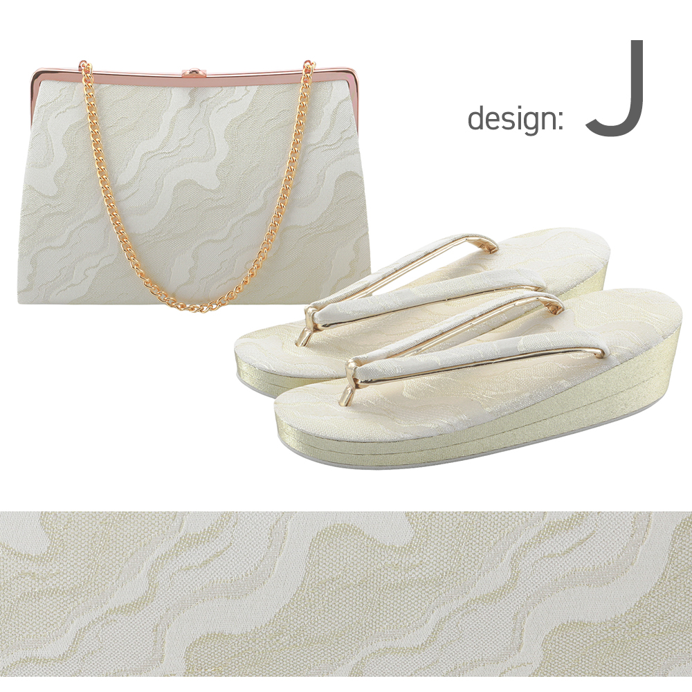 礼装用 フォーマル用 佐賀錦ブランド 草履バッグセット ゴールド