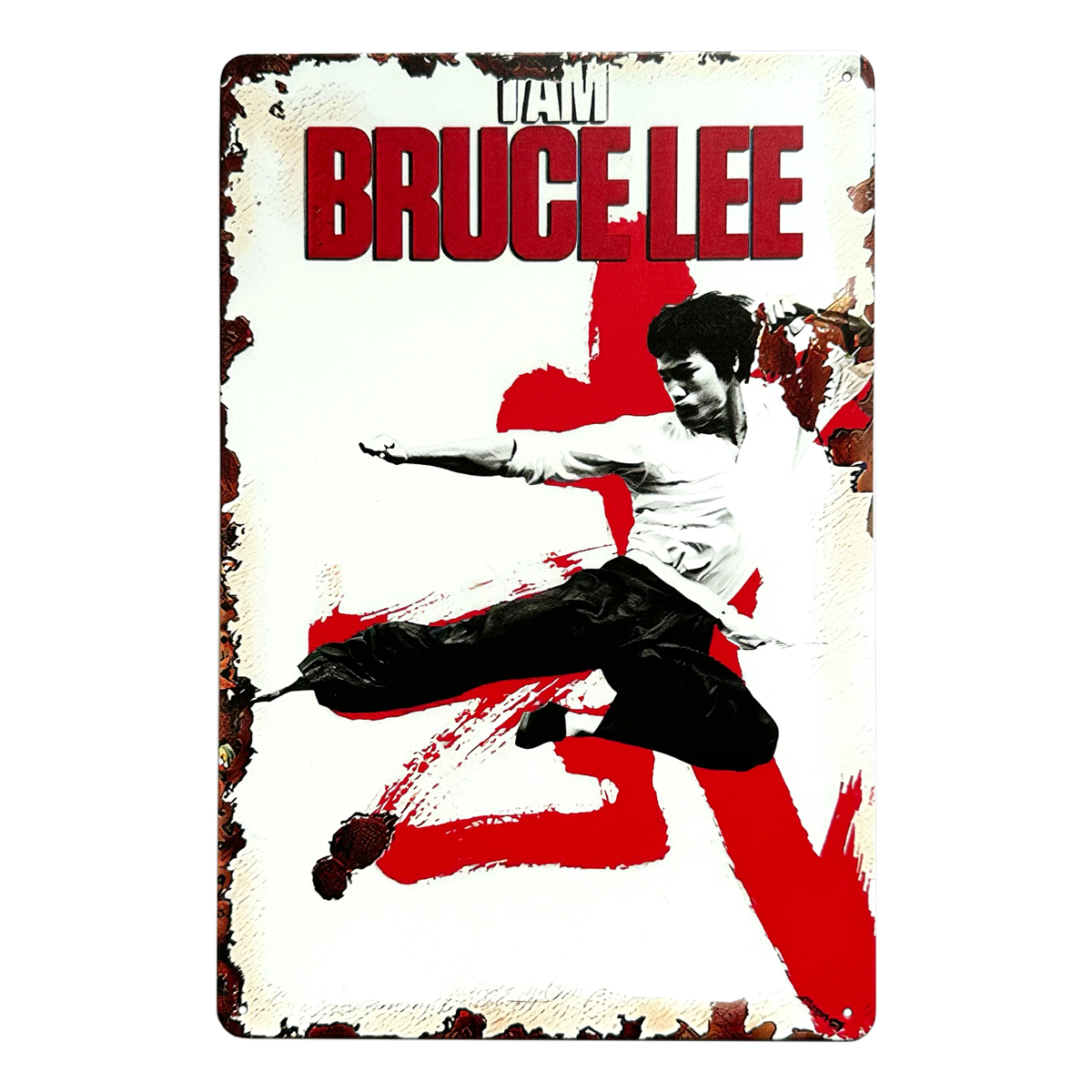 ブルース・リー Bruce Lee ブリキ看板 20cm×30cm 李小龍 燃えよ