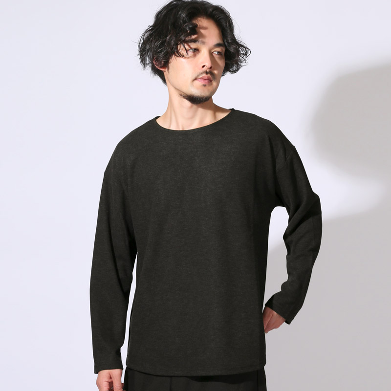 ロンT Tシャツ トップス カットソー メンズ バスクシャツ 長袖 ロング