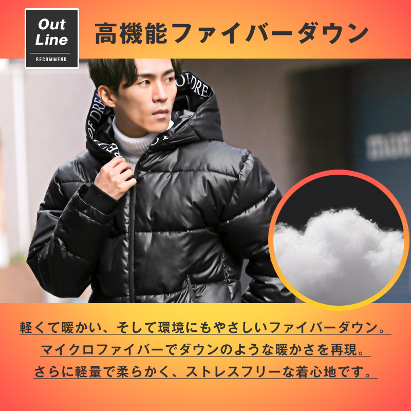中綿ジャケット メンズ レディース ブルゾン フェイクダウン 暖か