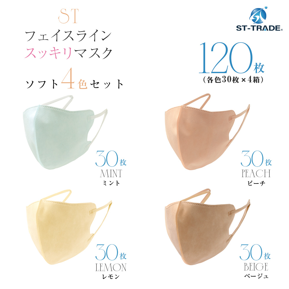 STフェイスラインすっきりマスク 120枚入り MRIでも使える カケンPFE