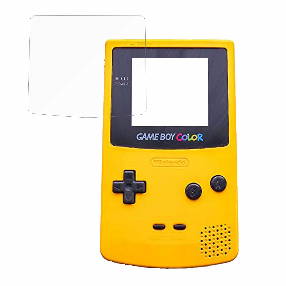 任天堂 ゲームボーイカラー 向けの 保護フィルム 光沢仕様 ブルー