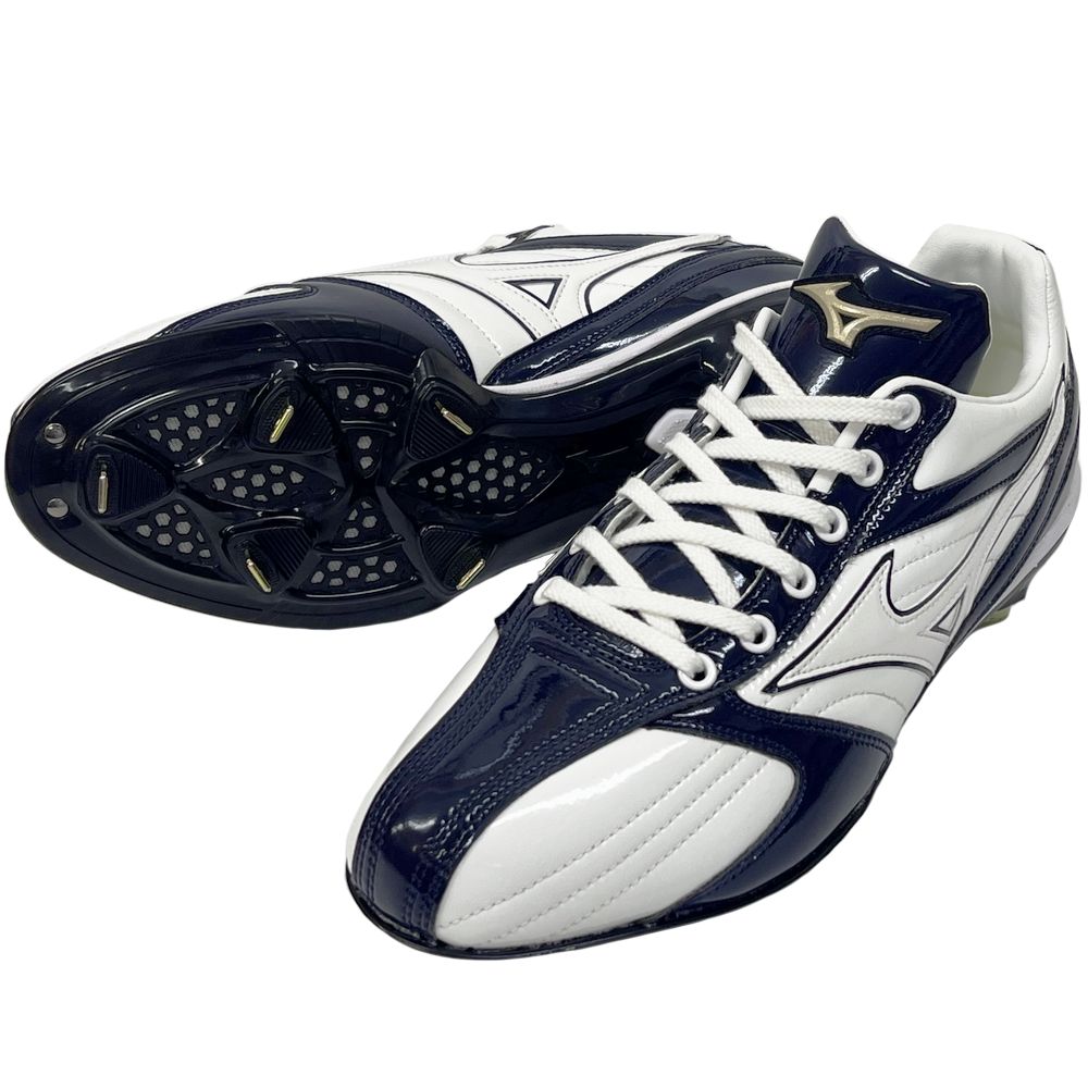 MIZUNO（ミズノ） 【サイズ交換送料無料】ホワイト×ネイビー 野球
