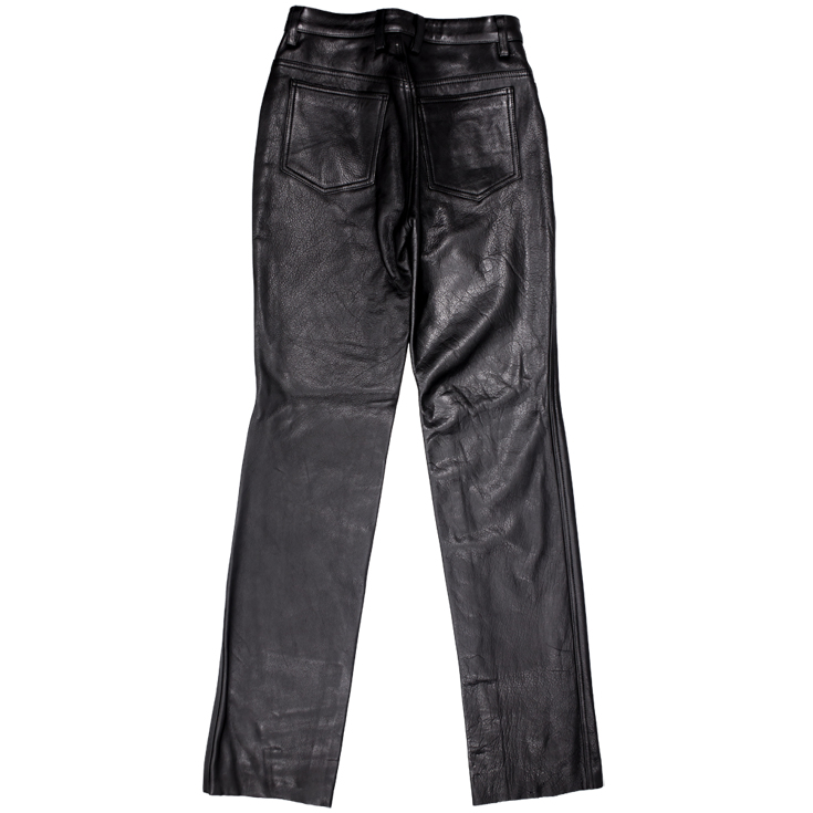Horn Works 本革 スリムフィットレザーパンツ レディース ホーン
