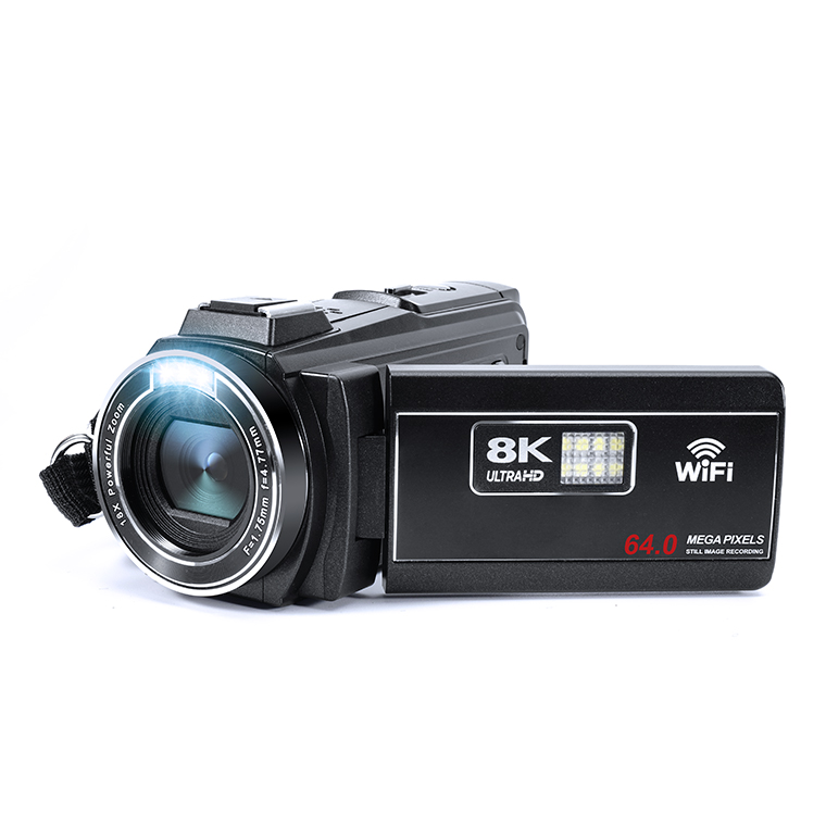 25980→23980更に10%OFF ビデオカメラ 8K 6400万画素 18倍ズーム 外