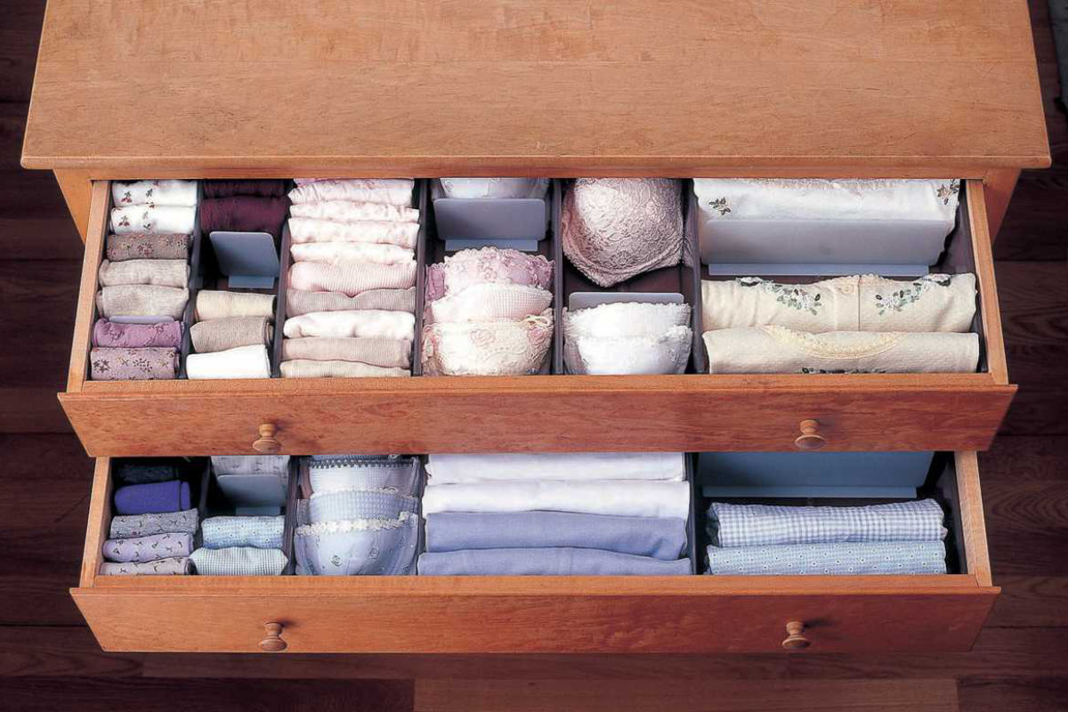 吉川国工業所 仕切りケース 幅9×奥行33×高さ9cm 靴下用 10個セット