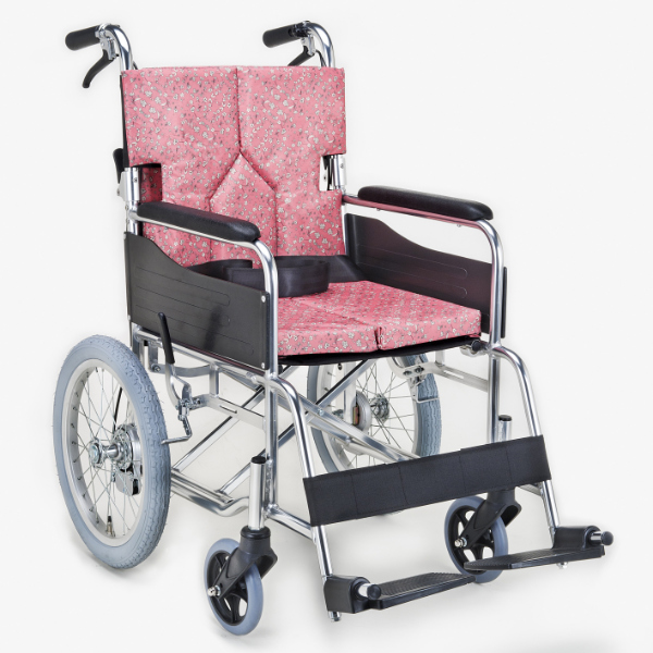 マキテック 車いす 介助式 背折れタイプ 座面幅42cm 非課税 （ 車椅子