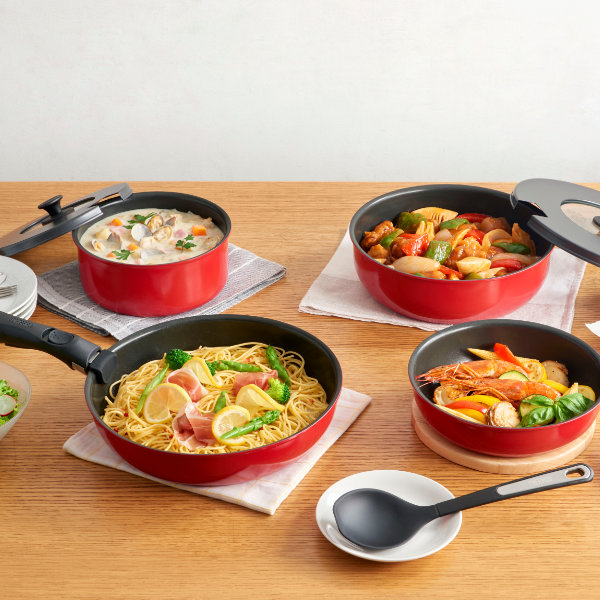 THERMOS（サーモス） フライパン セット 取っ手のとれるフライパン9点