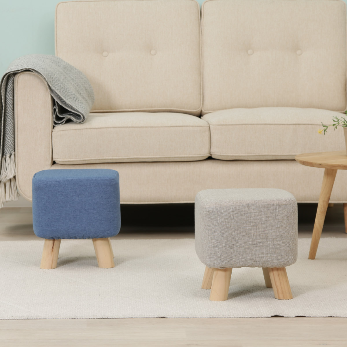 美品】bloccoスツール オットマン 日本製 ベージュ系 楽天市場